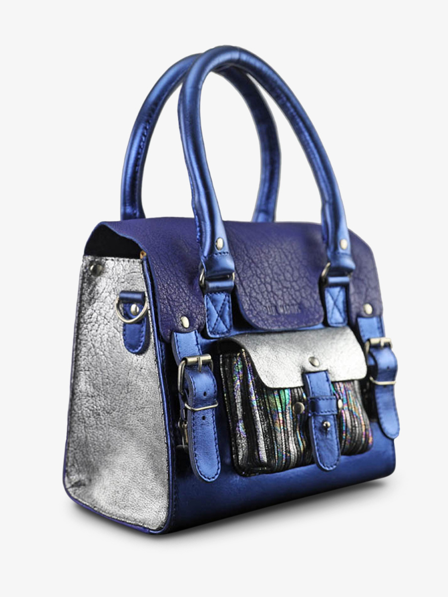 Foto-Seitenansicht-Umhängetasche-Leder-Damen-LeRive Gauche S-Cosmos-Paul Marius-W01S-CS