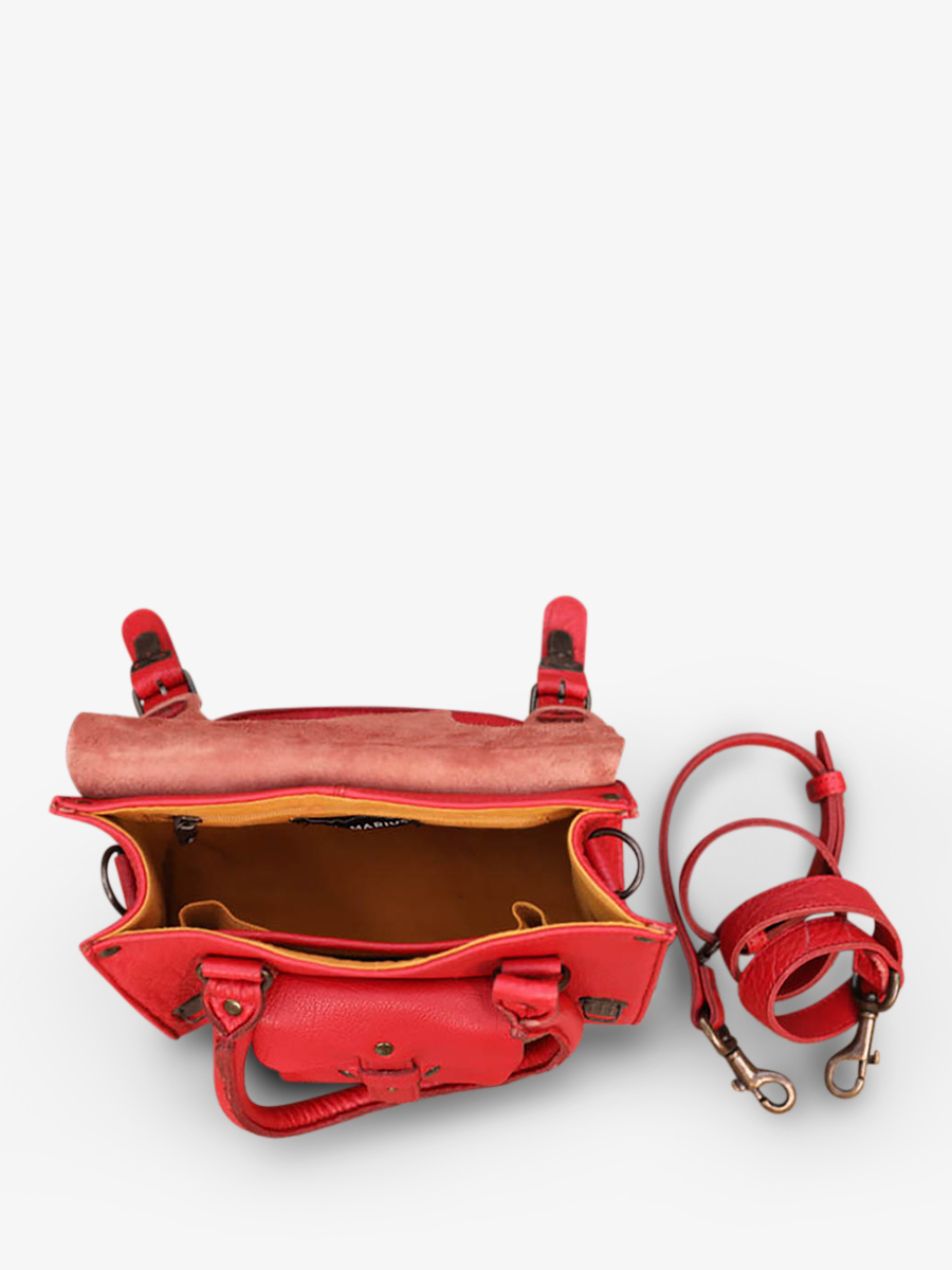 Foto-Innenansicht-Umhängetasche-Leder-Damen-rot-LeRive Gauche-S-karminrot-Paul Marius-W01S-R