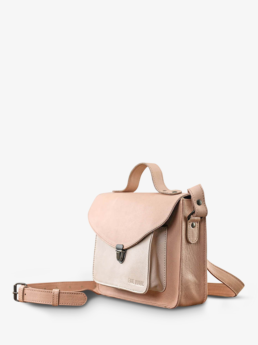 Foto-Seitenansicht-Umhängetasche-Leder-Damen-rot-weiß-Mademoiselle-George-Cupcake-Bonbon-Paul-Marius-W05-CK-CY