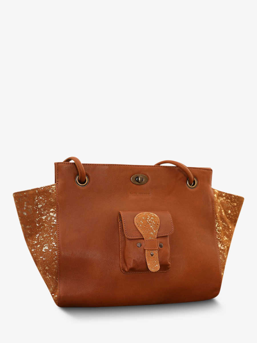 foto-seitenansicht-handtasche-leder-paulmarius-braun-gold-madame-m-natur-gold-paul-marius-m48-l-g