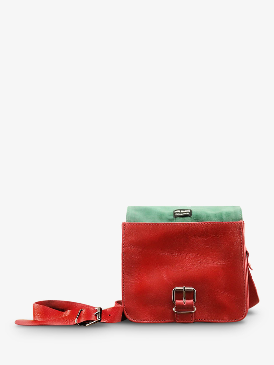 Foto-Material-kleine-Umhängetasche-Leder-Damen-rot-Lessentiel-rouge-Paul-Marius-M21-R