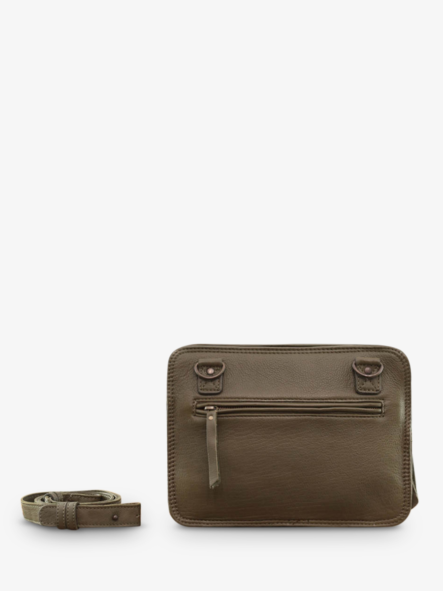 Foto-Rückansicht-Umhängetasche-Leder-Damen-Kaki-LeGraphique-Kaki-Paul-Marius-W17-K