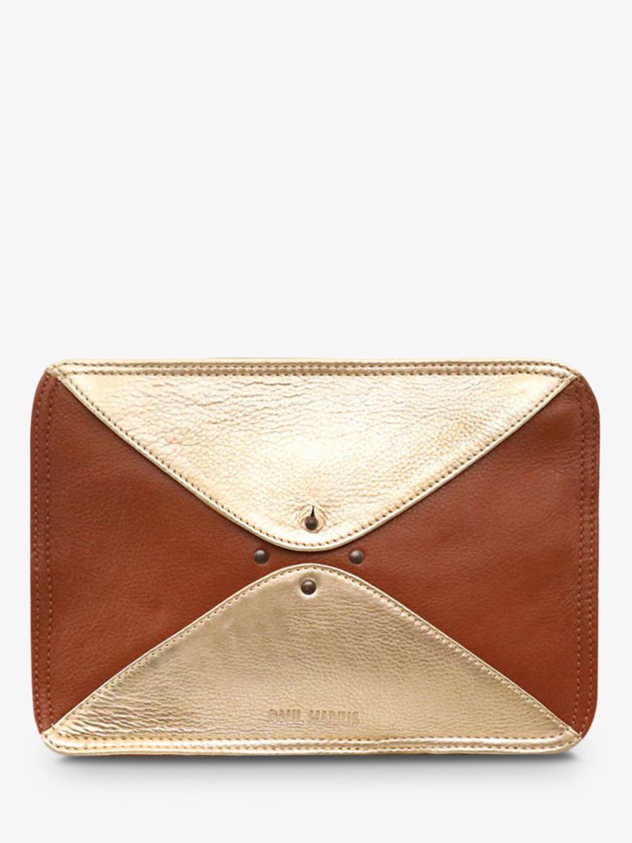 foto-ansicht-von-vorne-umhängetasche-leder-dame-braun-gold-legraphique-natur-gold-paul-marius-w17-l-g