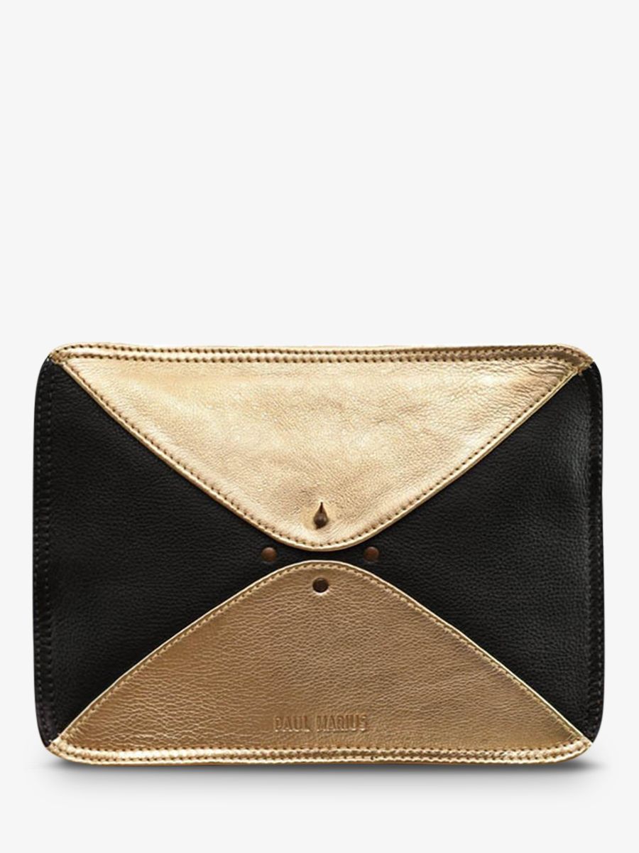 foto-ansicht-von-vorne-umhängetasche-leder-damen-schwarz-gold-legraphique-schwarz-gold-paul-marius-w17-b-g