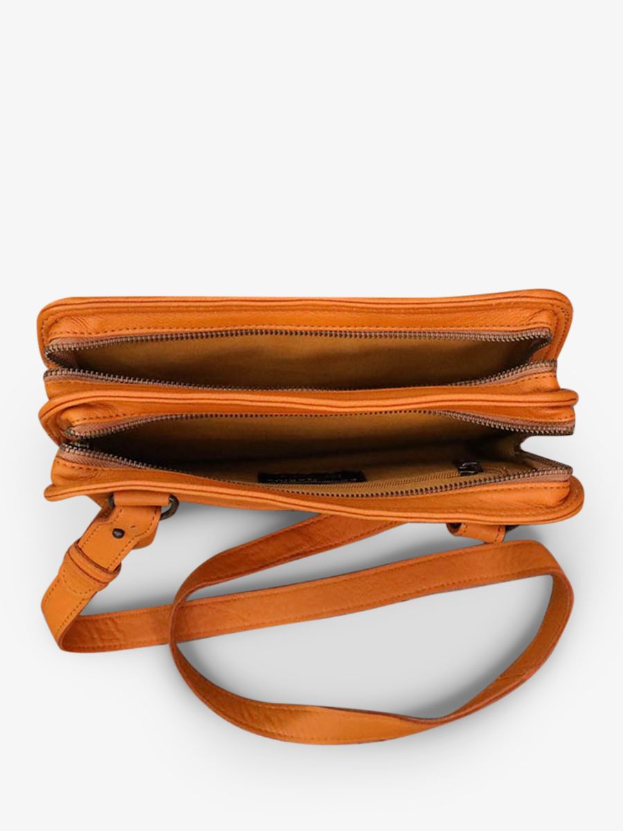 Foto-Innenansicht-Umhängetasche-Leder-Damen-gelb-LeGraphique-Safran-Paul-Marius-W17-Y