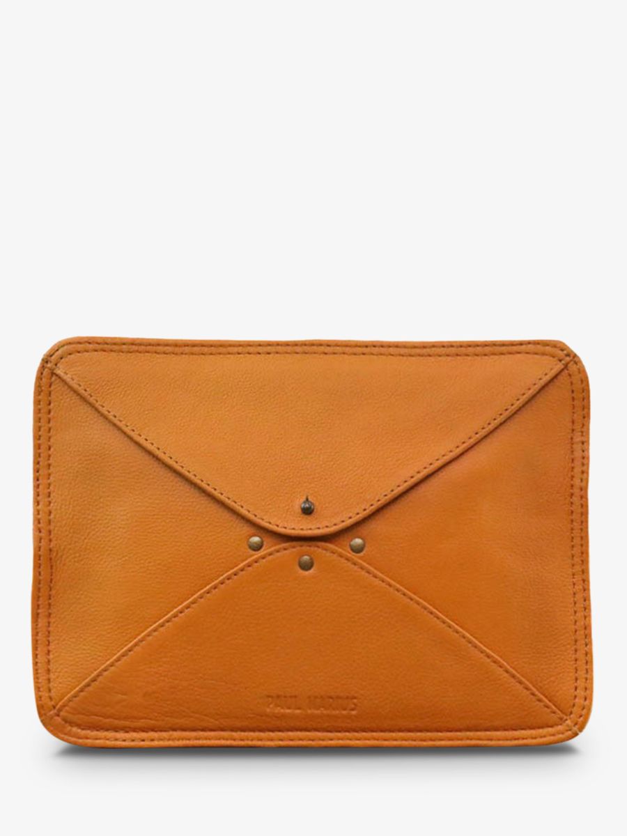 Foto-Vorderansicht-Umhängetasche-Leder-Damen-gelb-LeGraphique-Safran-Paul-Marius-W17-Y