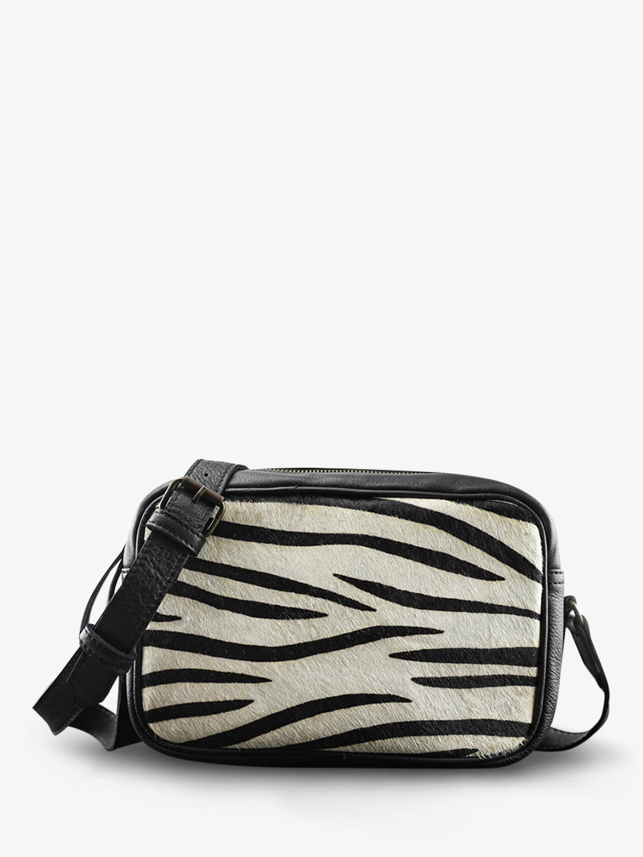foto-frontansicht-ledertasche-damen-schwarz-limpertinent-schwarz-zebra-paul-marius-w22-z-b