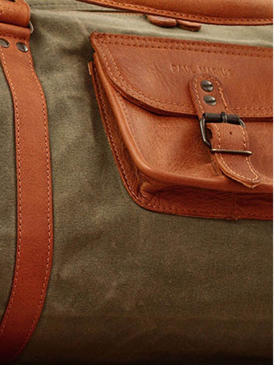 Foto-Rückansicht-Reisetasche-aus-Leder-grün-LeVoyageur-Canvas-XL-grün-kaki-Paul-Marius-M08S60-GC
