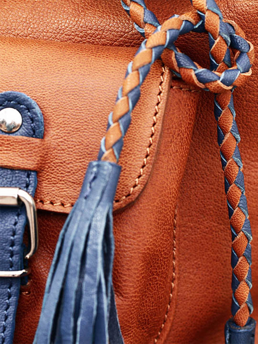 Foto-Rückansicht-Eimer-Tasche-Leder-Damen-braun-blau-LeFlâneur-naturblau-paul-marius-m303-b-l