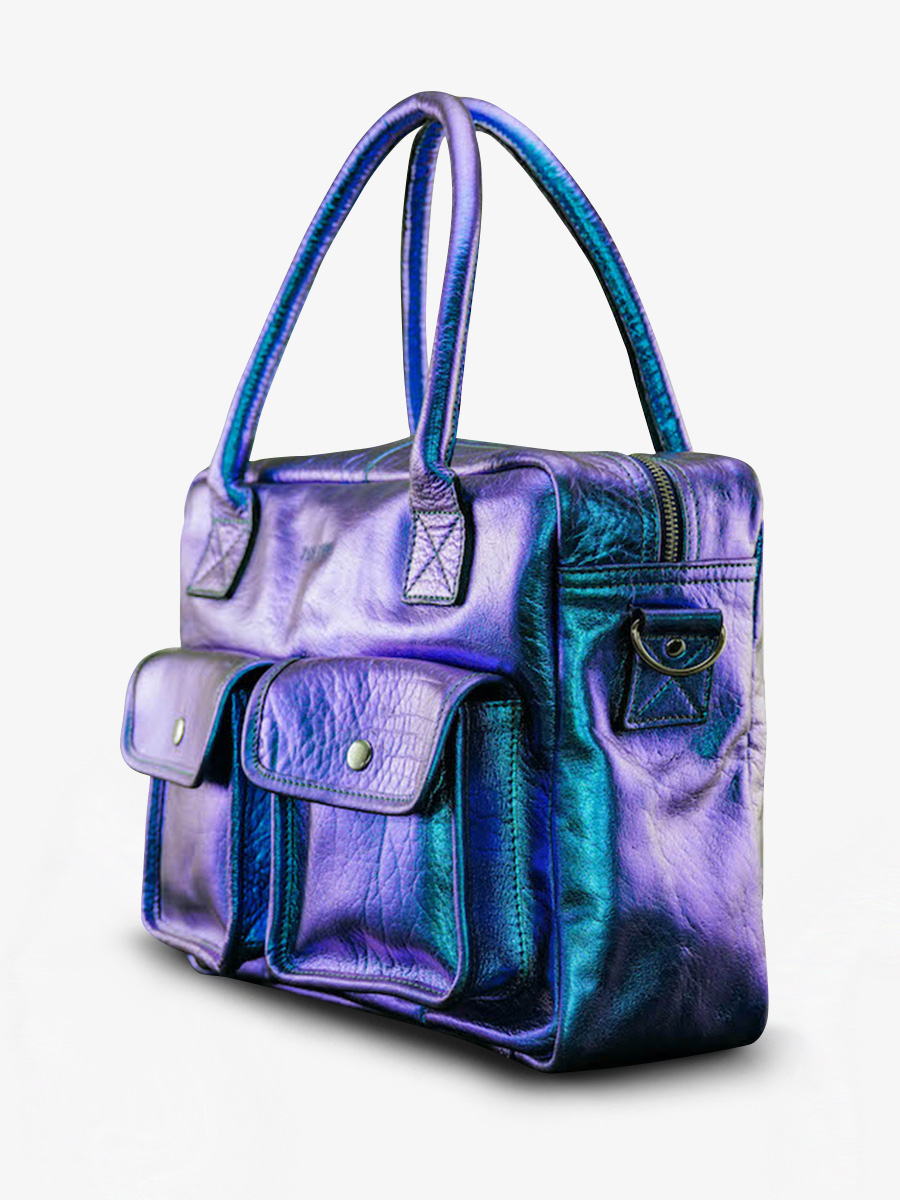 Foto-Seitenansicht-Aktentasche-Leder-Damen-blau-ledandy-scarabee-paul-marius-w04-p-blu