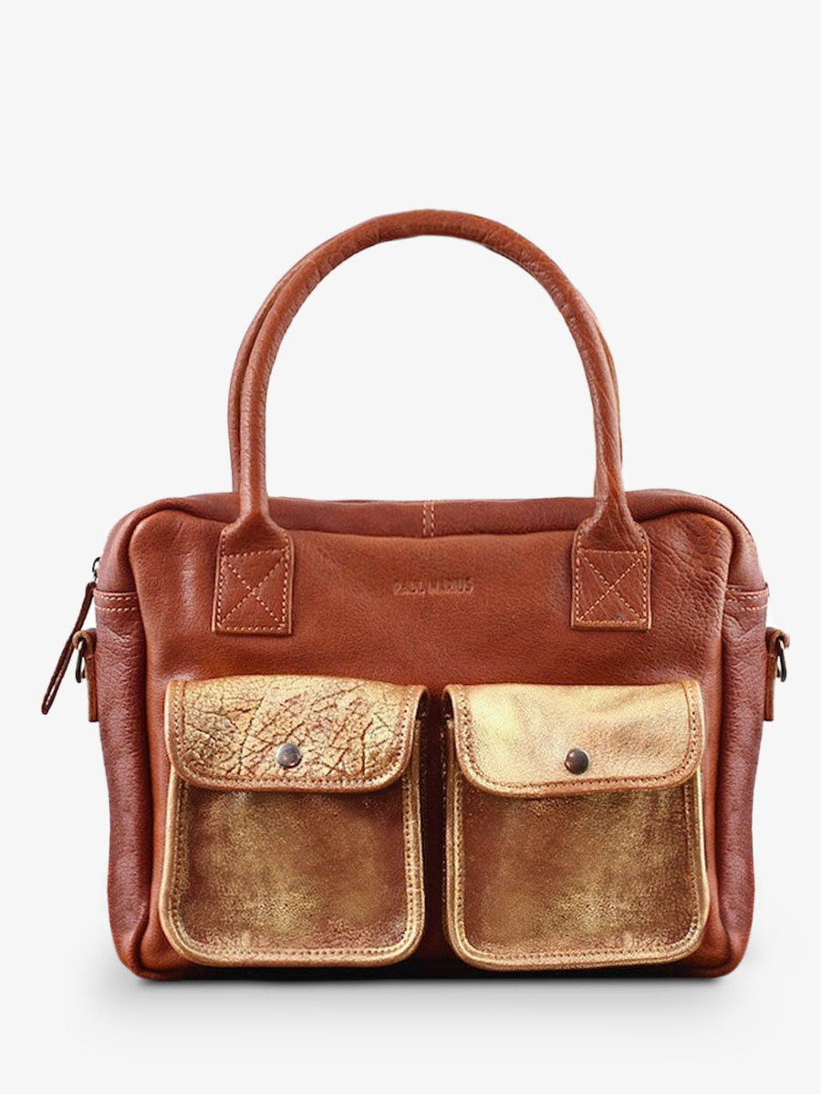 foto-frontansicht-aktentasche-leder-damen-braun-gold-ledandy-natur-gold-paul-marius-w04-l-g