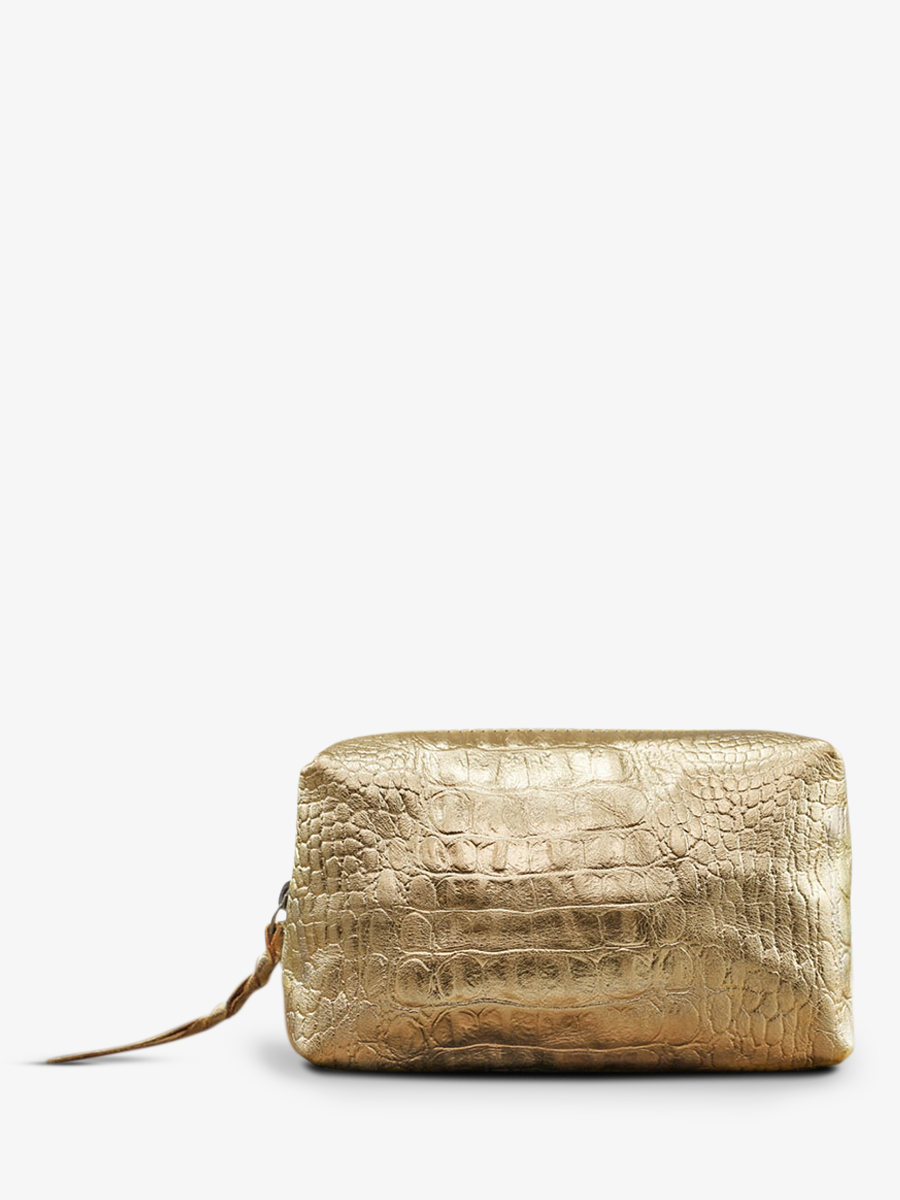 Foto-Vorderansicht-Ledertasche-für-Damen-golden-Adele-goldener-Kaiman-Paul-Marius-M500-C-G