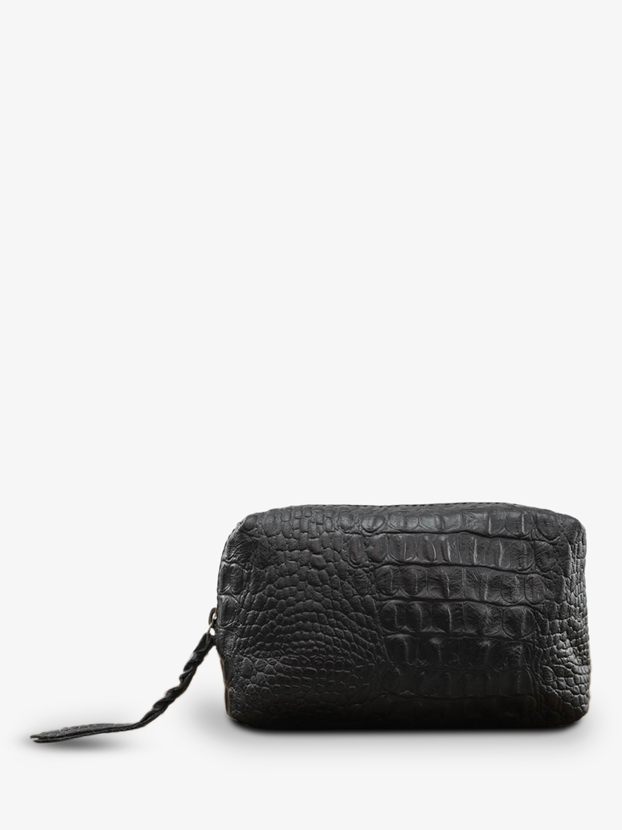 Foto-Vorderansicht-Leder-Clutch-für-Damen-schwarz-Adele-schwarzer-Kaiman-Paul-Marius-M500-C-B