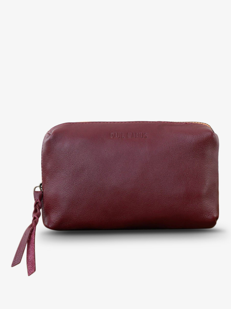 Foto-Vorderansicht-Ledertasche-für-Damen-violett-Adele-Pflaume-Paul-Marius-M500-P