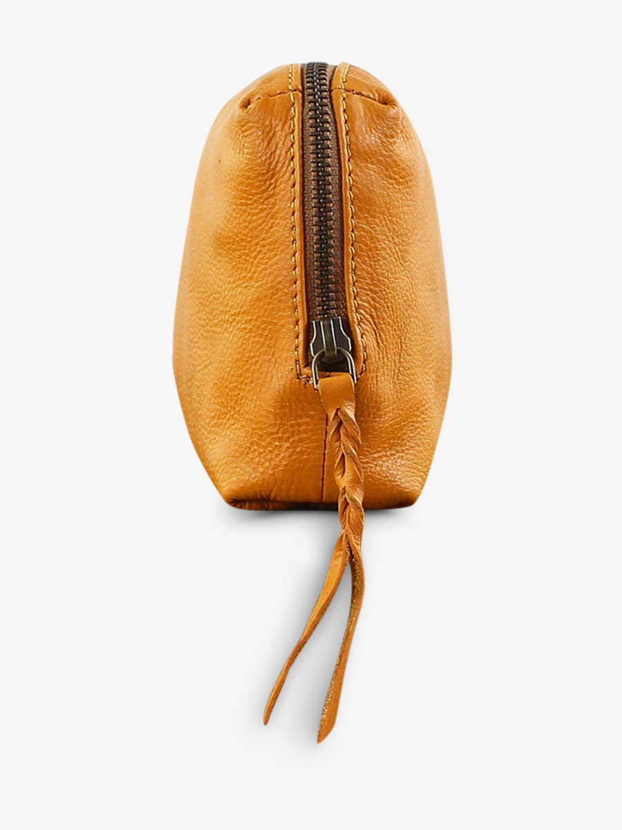 Foto-Seitenansicht-Ledertasche-für-Damen-gelb-Adèle-Safran-Paul-Marius-M500-Y