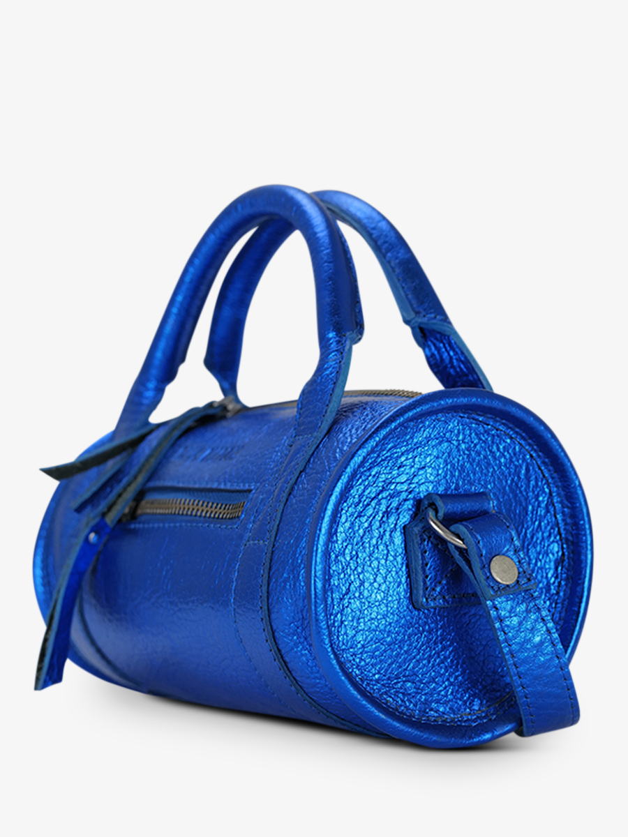 foto-seitenansicht-bowlingtasche-leder-damen-blau-charlie-ultraviolet-paul-marius-w30-uv-b