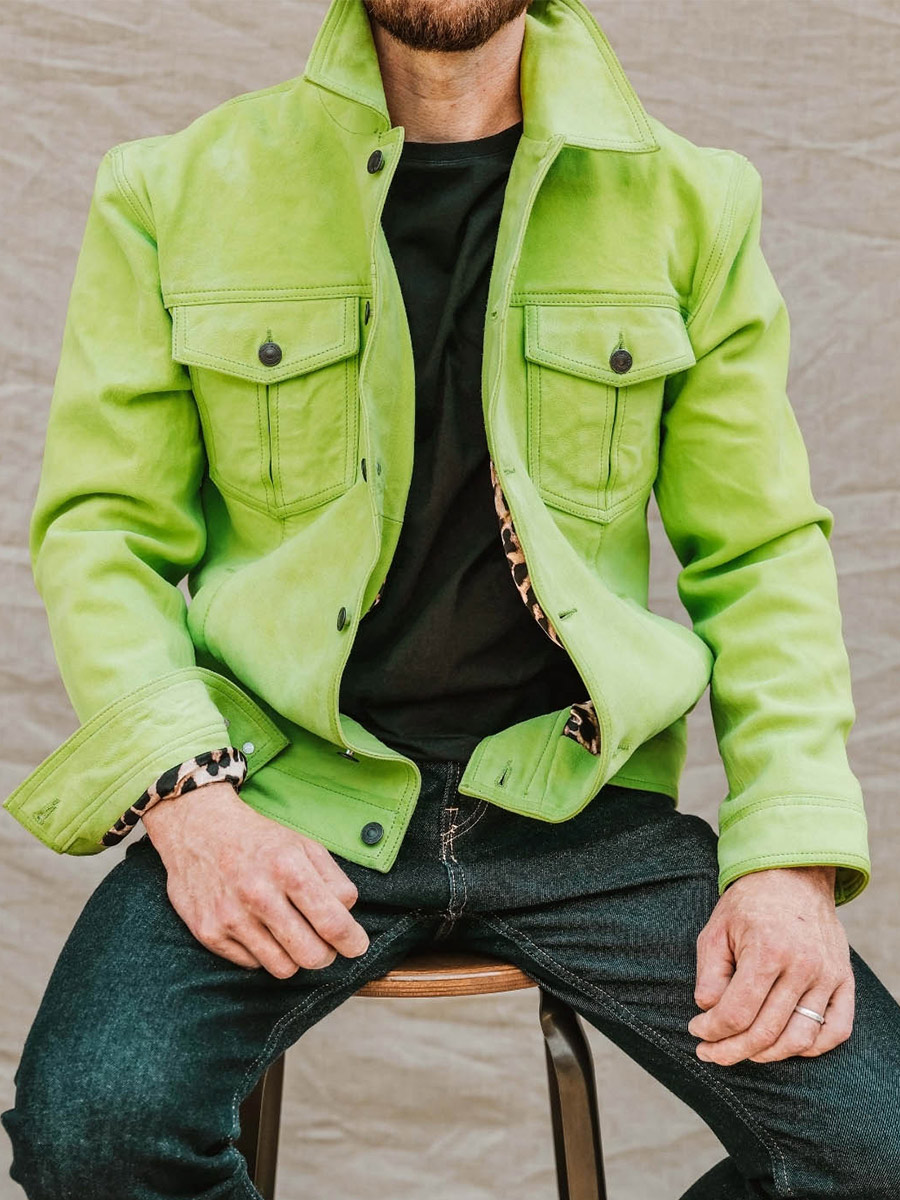 Foto-Vorderansicht-Jacke-Nubukleder-Herren-grün-lenumero-1-chartreuse-grün-paul-marius-Blouson-bg-s
