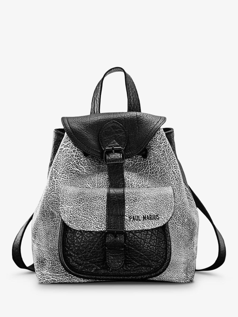 Foto-Seitenansicht-Rucksack-Leder-Damen-LeBaroudeur-Empreinte-Paul-Marius-M40-B-W