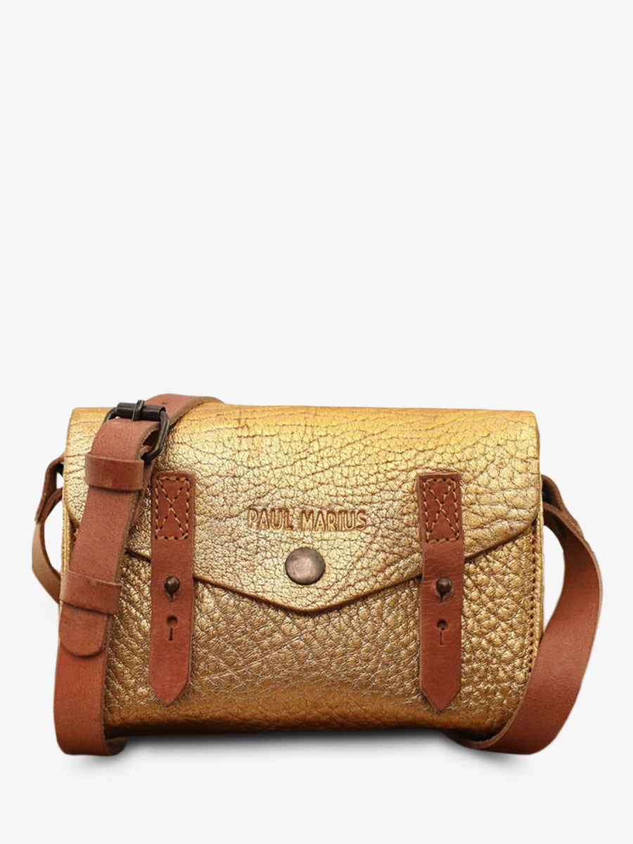 foto-frontansicht-umhängetasche-leder-dame-goldfarben-le-mini-indispensable-goldfarben-paul-marius-w08s-gd