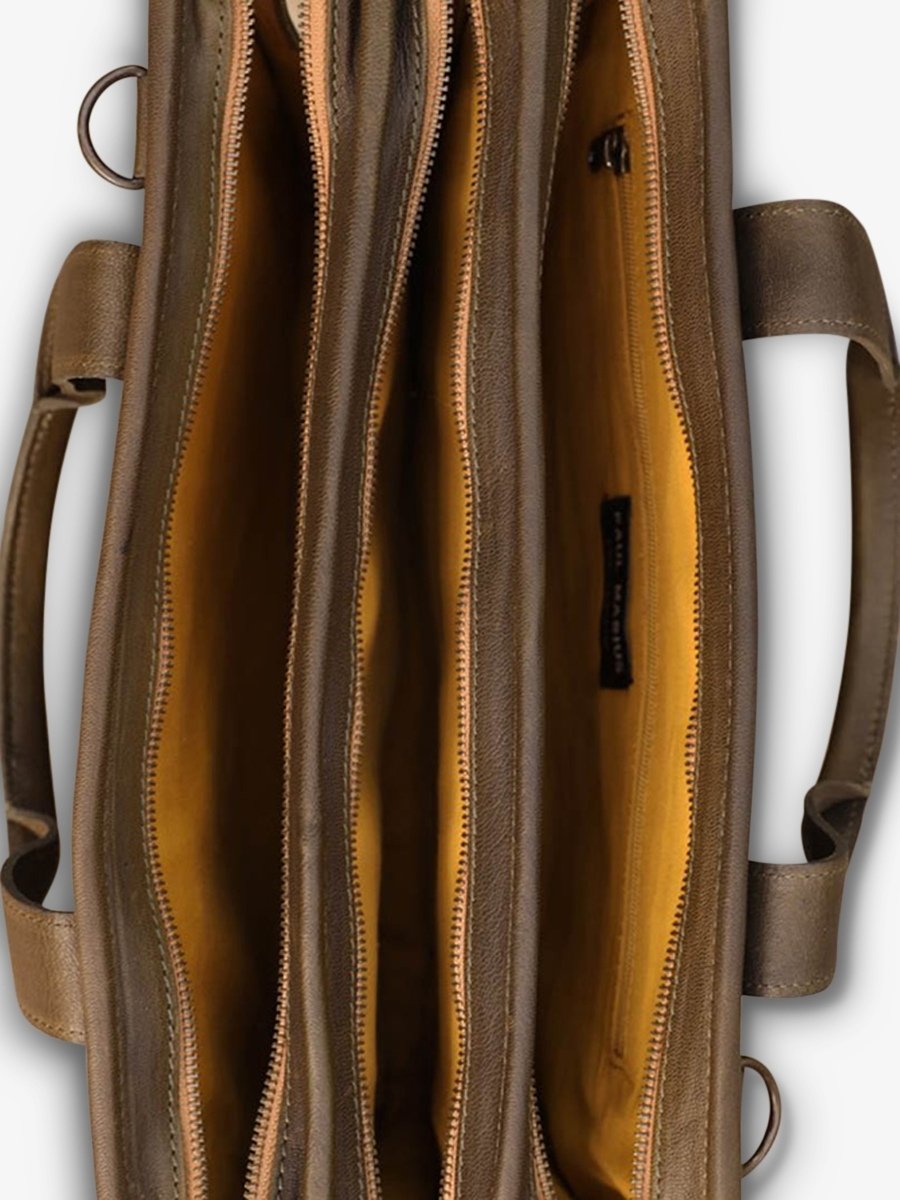 Foto-Innenansicht-Aktentasche-Leder-Herren-kaki-LeConquérant-geflochten-kaki-paul-marius-b01w-k