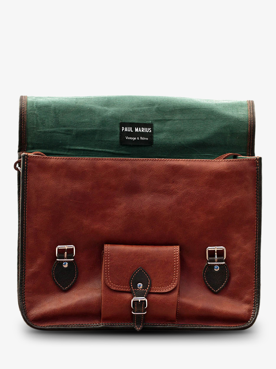 Foto-Seitenansicht-Dokumententasche-Leder-A4-braun-Le-Grand-Express-M-natur-Paul-Marius-M18S14L