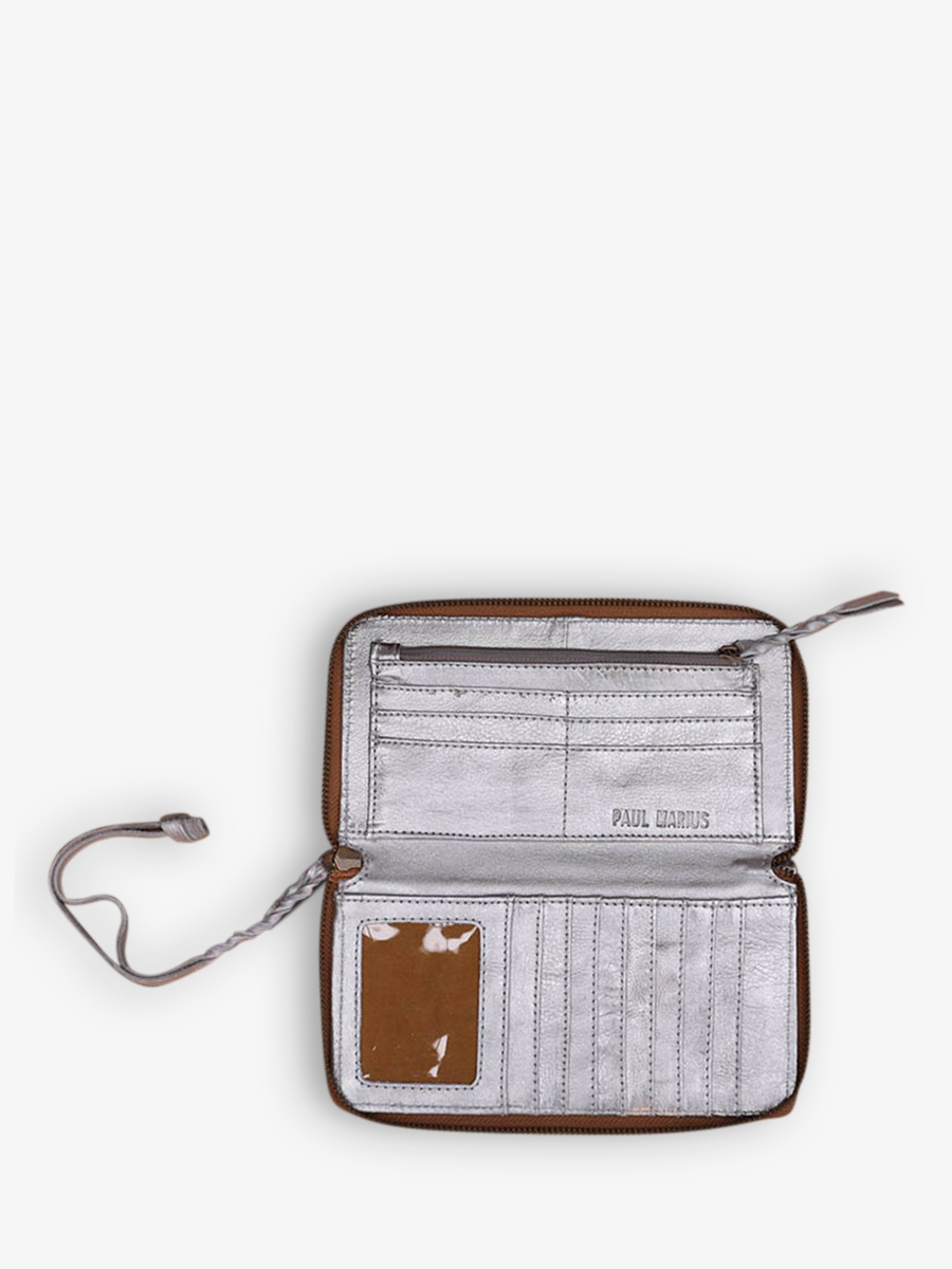 Foto-Innenansicht-Brieftasche-Leder-Damen-silber-LePortefeuille-Charlotte-silber-Paul-Marius-M63-S