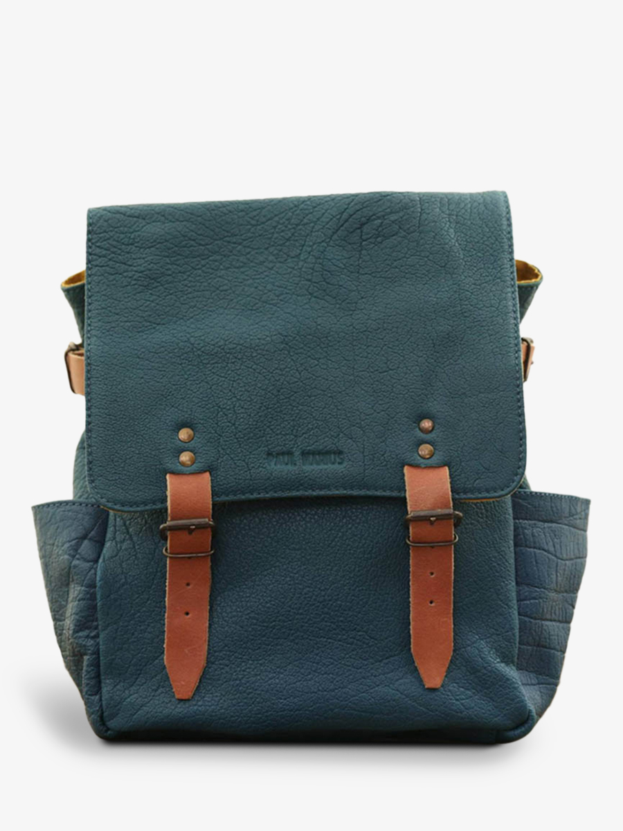 foto-frontansicht-lederrucksack-blau-laudacieux-blau-piscine-paul-marius-w14-blu