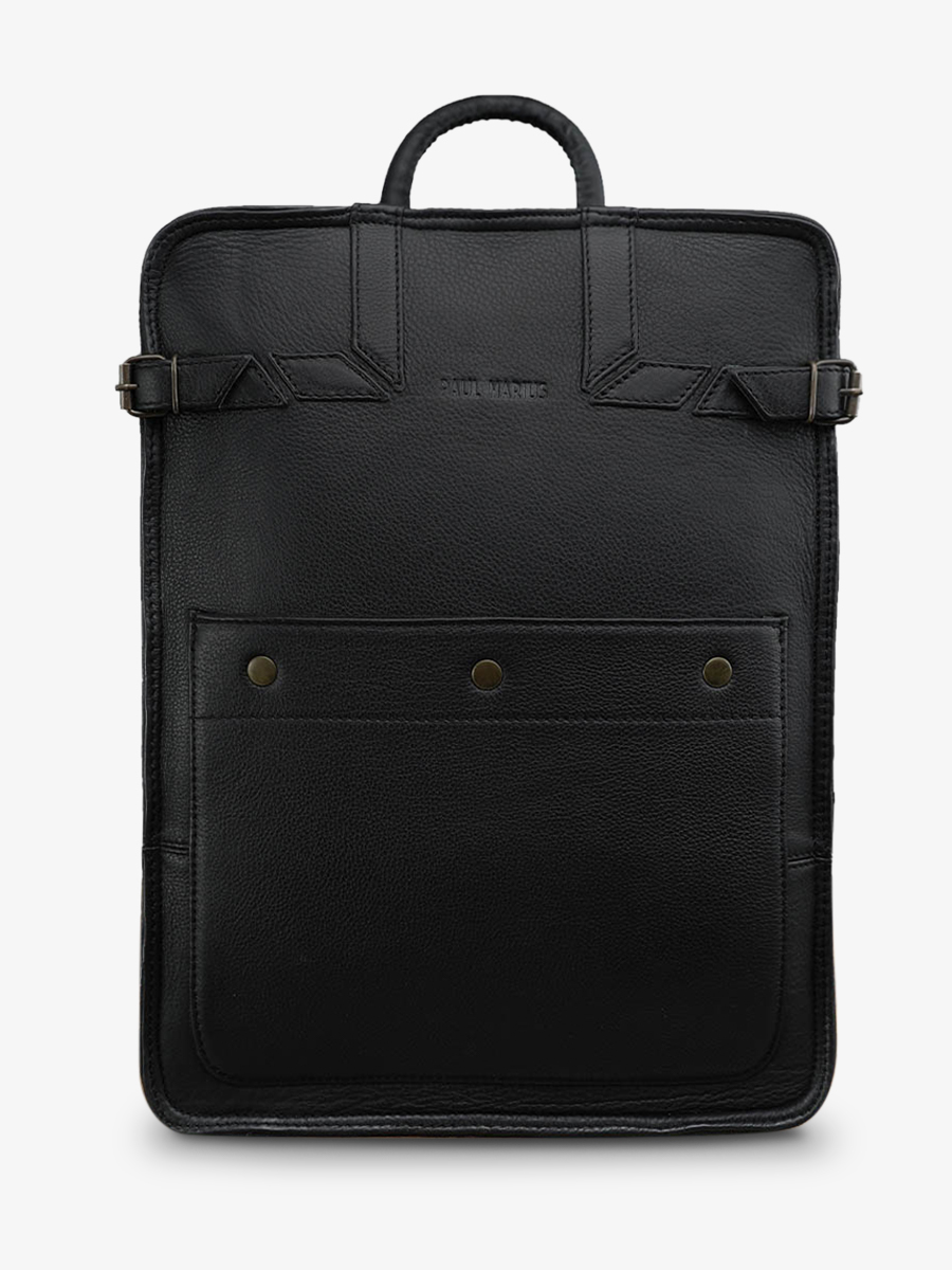Foto-Vorderansicht-Rucksack-aus-Leder-schwarz-LeCitadin-schwarz-Paul-Marius-B04-B