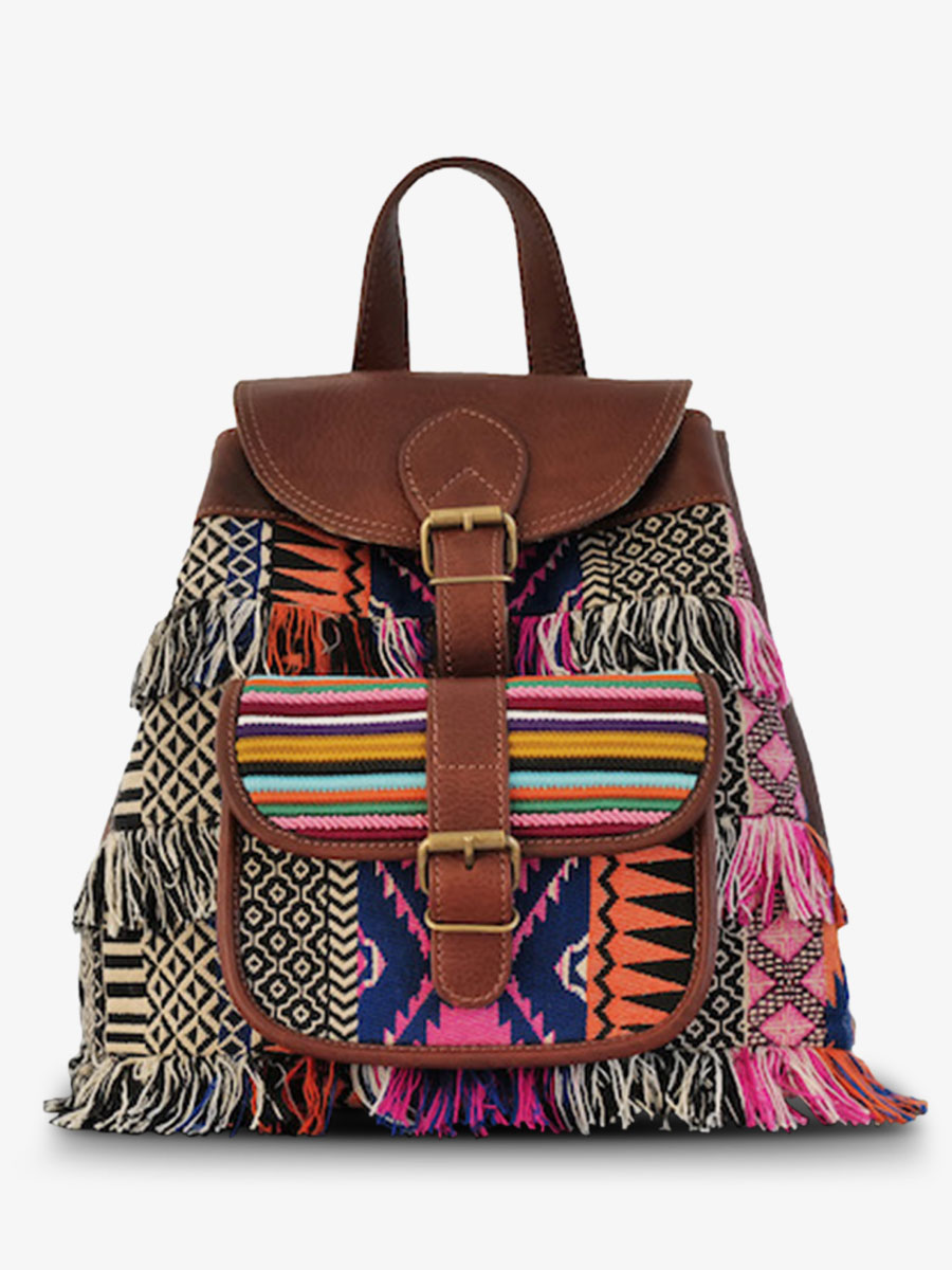 Foto-Vorderansicht-Rucksack-Leder-Damen-blau-weiß-LeBaroudeur-Horizon-Paul-Marius-M40-HOR