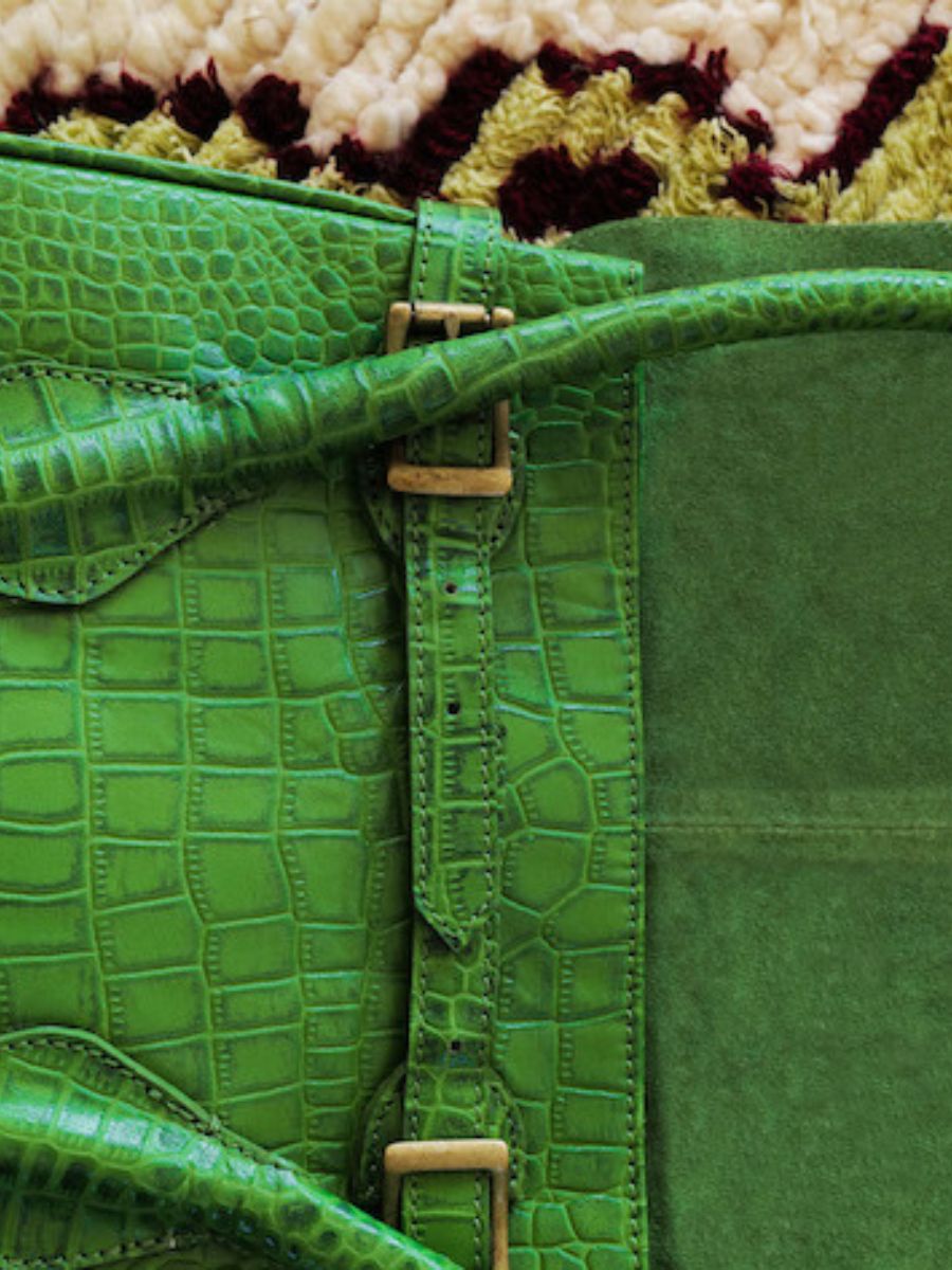 Foto-Innenansicht-Handtasche-Leder-Damen-grün-Colette-M-Alligator-Cocktail-Jade-Paul-Marius-W28M-A-GR