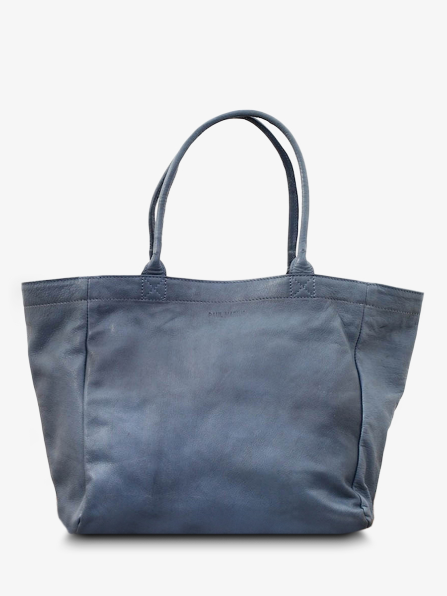 Foto-Vorderansicht-Ledertasche-für-Damen-Paul Marius-blau-MonPartenaire-M-blau-verwaschen-Paul Marius-M300M-Wb