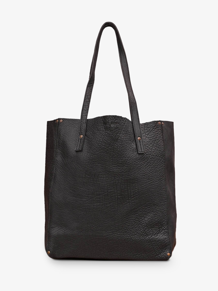 foto-ansicht-von-vorne-ledertasche-dame-schwarz-leffronte-l-noir-paul-marius-w11-b