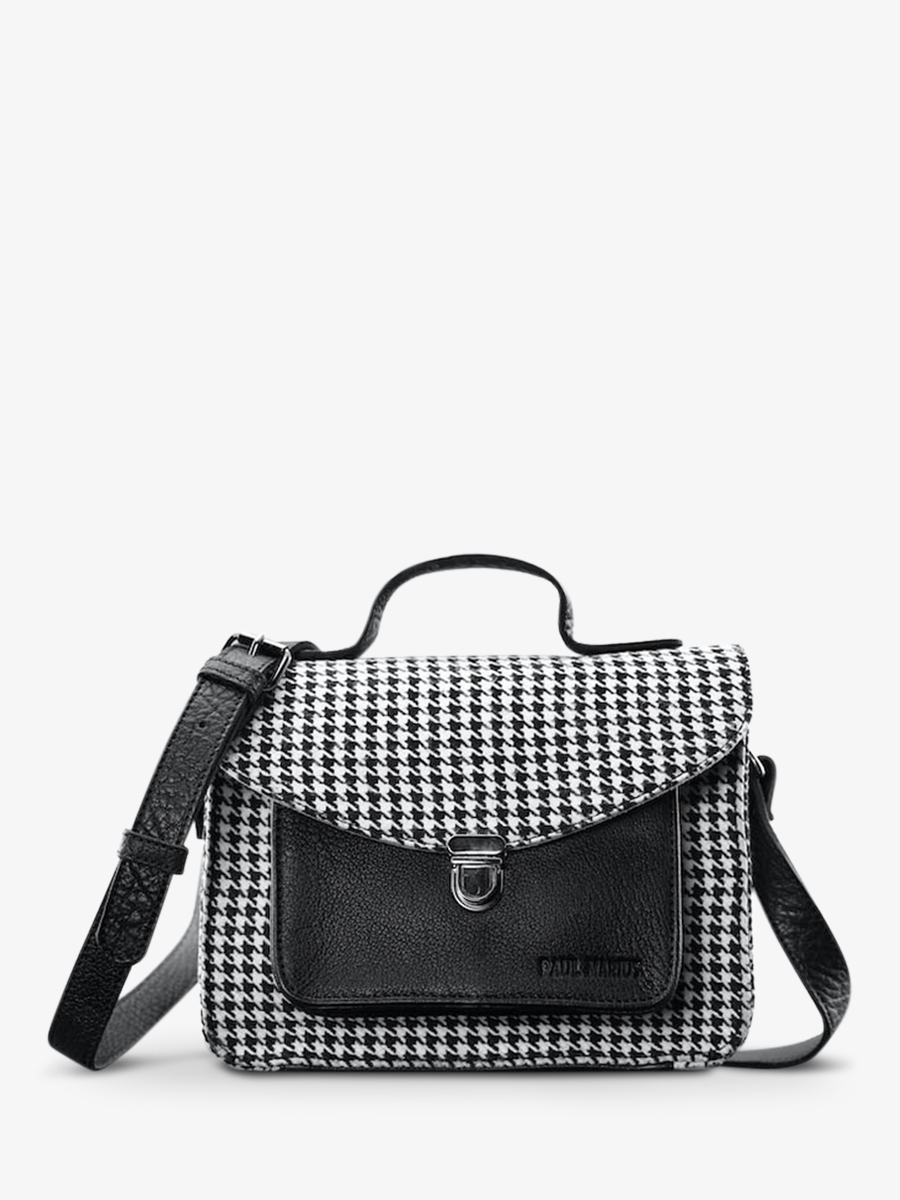 Foto-Vorderansicht-Umhängetasche-Leder-Damen-schwarz-Mademoiselle-George-Grand-Prix-schwarz-Paul-Marius-W05-HS-B