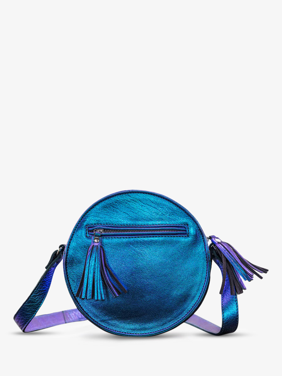Foto-Rückansicht-Umhängetasche-rundes Leder-Damen-blau-monprecieux-scarabee-paul-marius-w18-p-blu