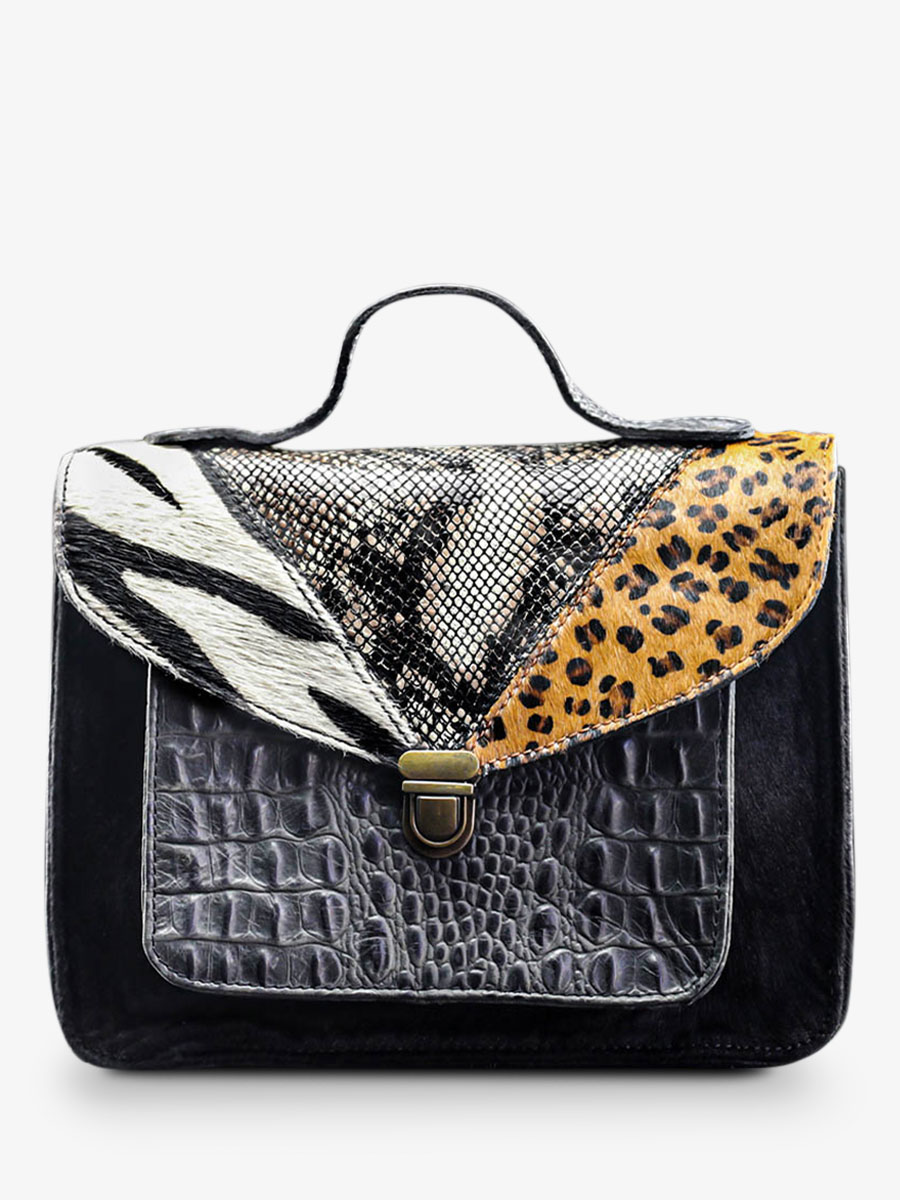 foto-ansicht-von-vorne-umhängetasche-leder-dame-schwarz-mademoiselle-george-chimere-noir-paul-marius-w05-ch-b