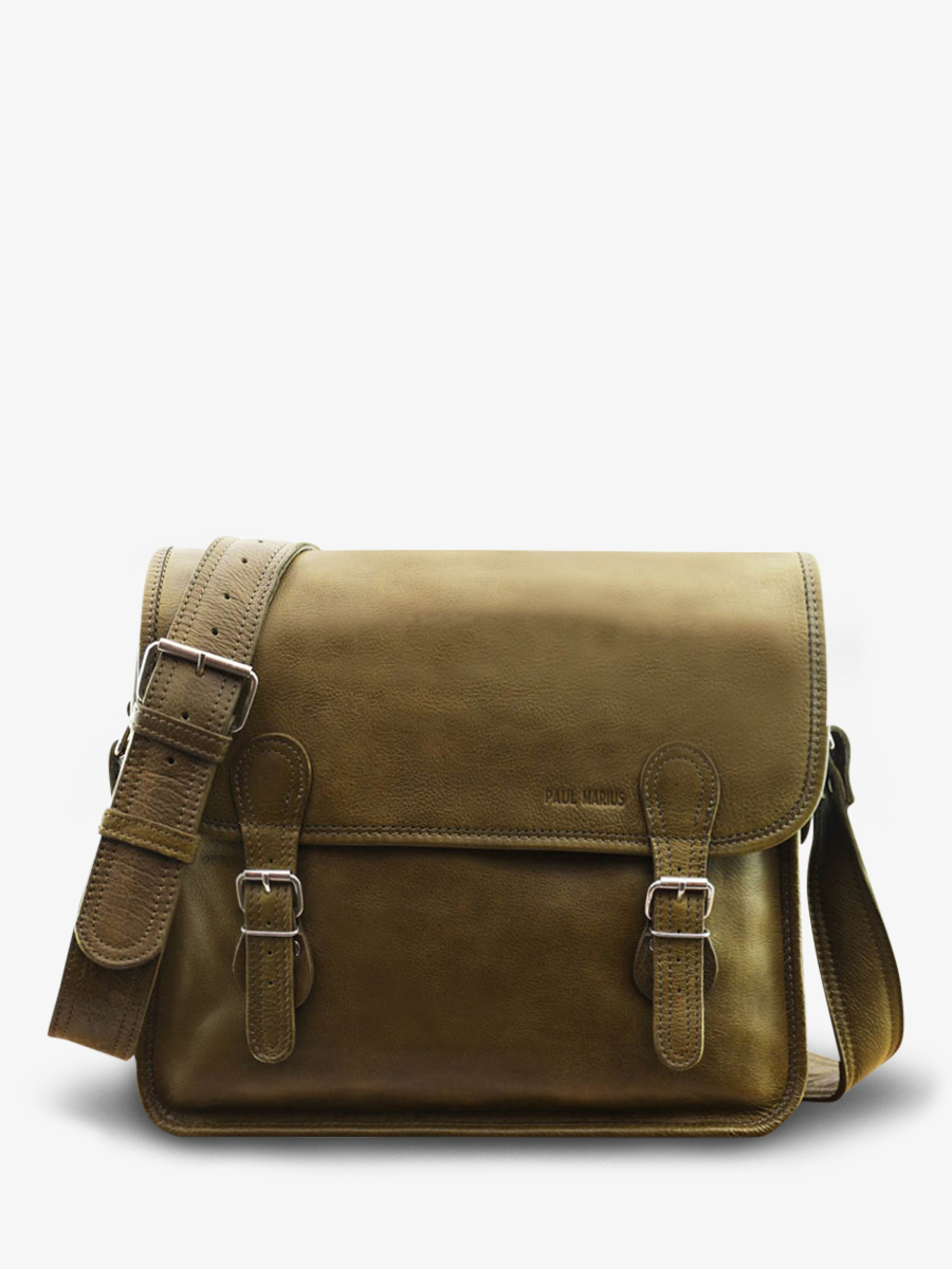 foto-ansicht-vorderseite-aktentasche-leder-a4-kaki-lasacoche-m-kaki-paul-marius-m02s14-k