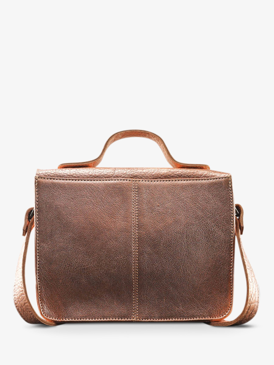 Foto-Rückansicht-Umhängetasche-Leder-Damen-rosa-gold-Mademoiselle-George-Gold-rosa-Paul-Marius-W05-G-PI